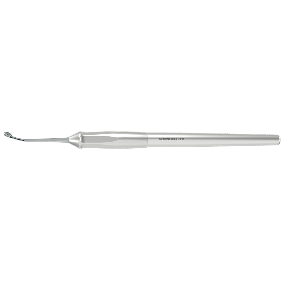 Curette CHOMPRET pour tissus inflammatoires, courbée à droite, 3,2mm
