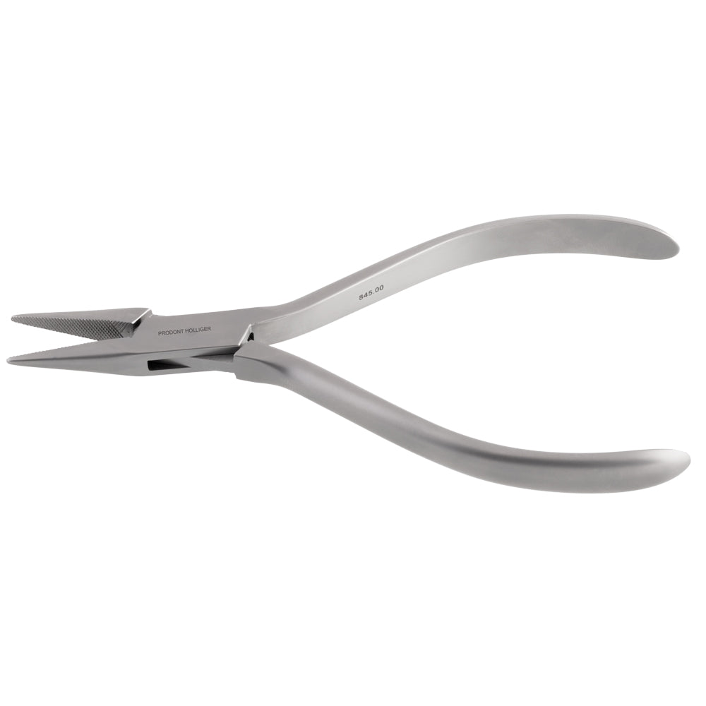 Pince plate mors 1/2 ronds striés 14cm 845.00