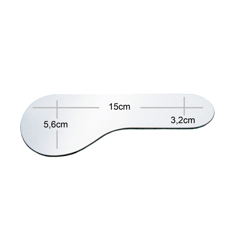Miroir photo chrome face linguale fine MZP542.